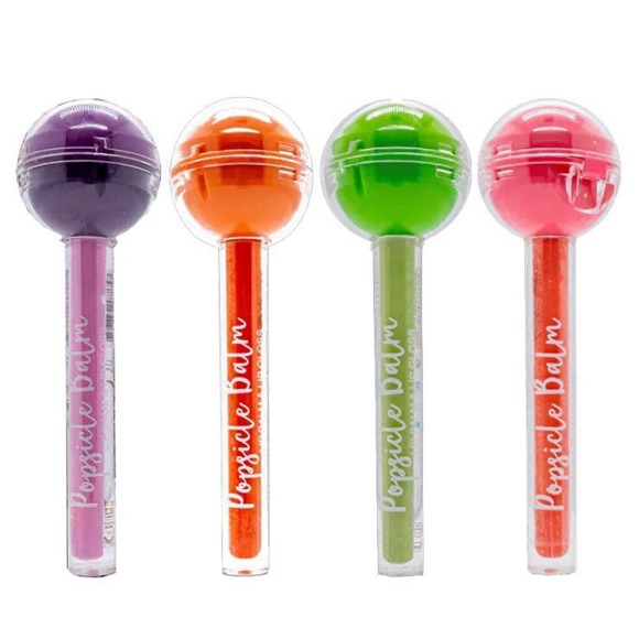 Lollipop flavored lip balm & lip gloss set of 4 - Picture 1 of 4